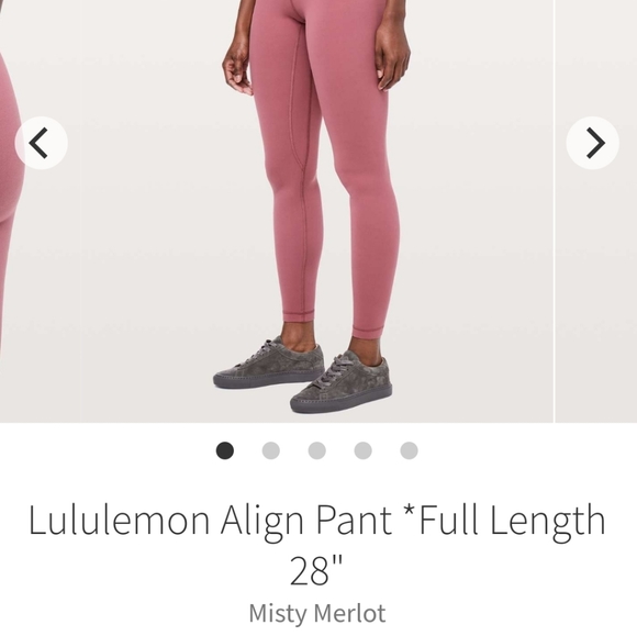Lululemon Align Leggings size 2 Misty merlot 28" - Picture 5 of 5